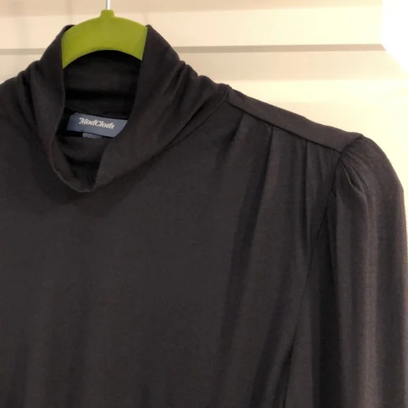 ModCloth- Black Mock/Turtleneck Long Sleeve Body Suit NWT - Picture 4 of 10